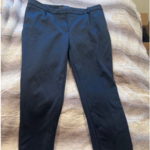 Zara Basic Navy Slacks Size L - Picture 1 of 2